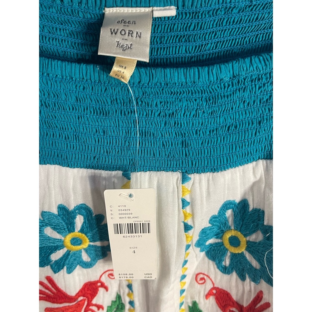 Anthropologie Embroidered Tunic Blouse NWT Size 4 (Small) - Picture 12 of 16